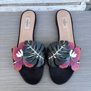Valentino Garavani "Tropical Dream" slide sandals